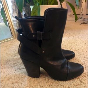 Rag & bone black heel boots